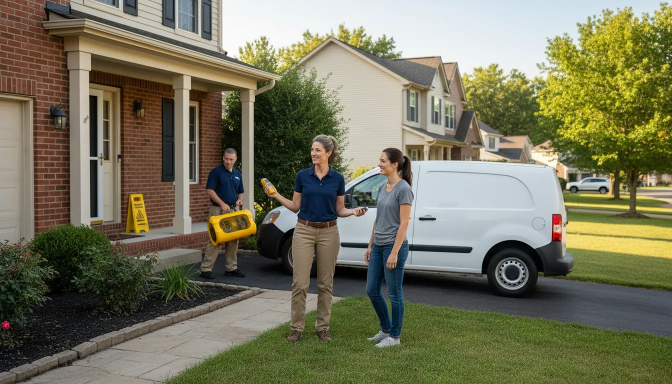Residential water damage restoration in Saint Augustine, IL